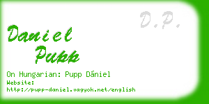 daniel pupp business card